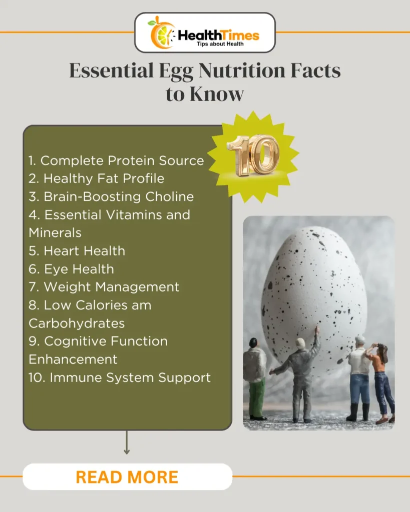 Top 10 Egg Nutrition Facts